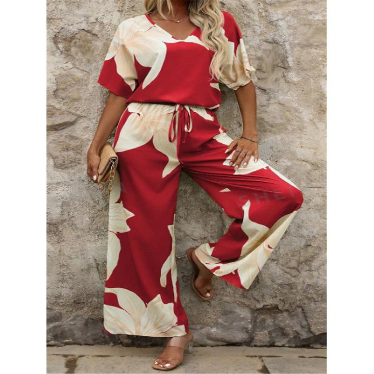 2026 New Spring/Summer Women's Fashion Casual Printed Ladies' Suit