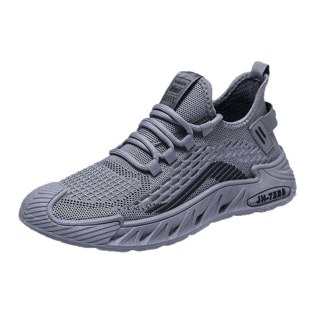 Outdoor Sports Shoes Fly-woven Breathable Thick-soled Anti-kick Foreign Trade Large-size Sports and Leisure Shoes Tooling Fly-woven Men's Shoes