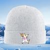 Rainbow unicorn dabbing pose happy cartoon Men Women Unisex Knitted Hat Beanie Pullover Cap Winter Thermal Warm Christmas Outdoo