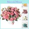 Elegant Artificial Flowers Fake Roses Bunche Bouquet Photogenic Realistic Wedding And Party Decor