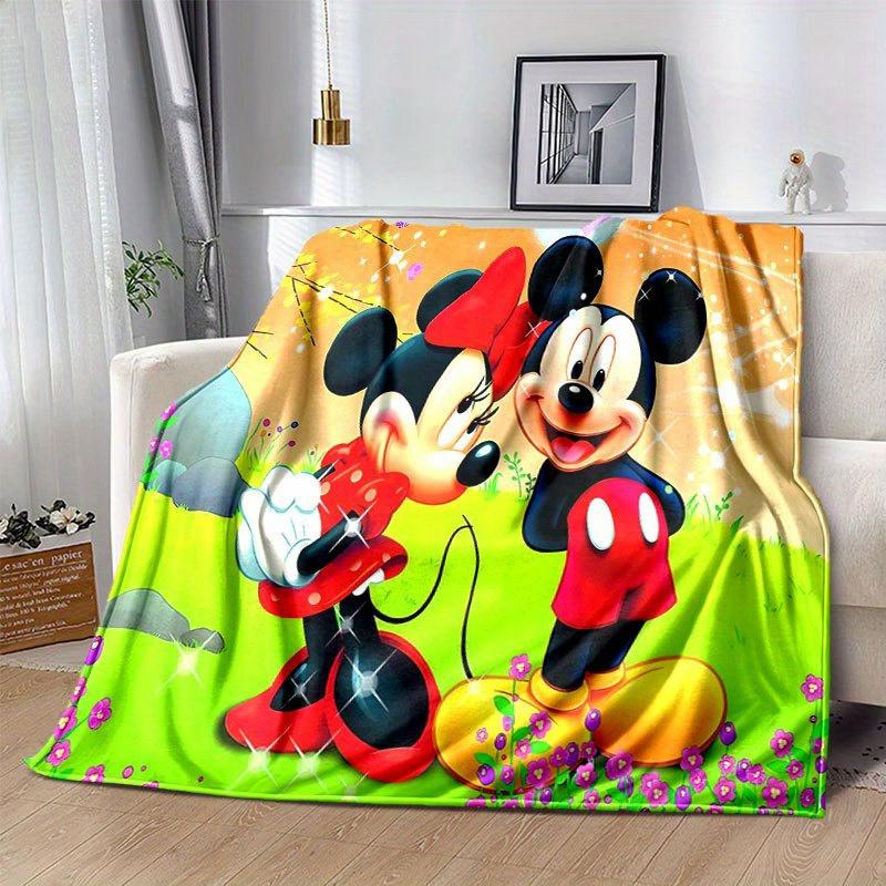Mickey und Minnie Cartoon-Decke: Entzückend, Warm und Perfekt für die Heimdekoration Wohnzimmer, Reisen und Alle Jahreszeiten Weihnachtsdekoration