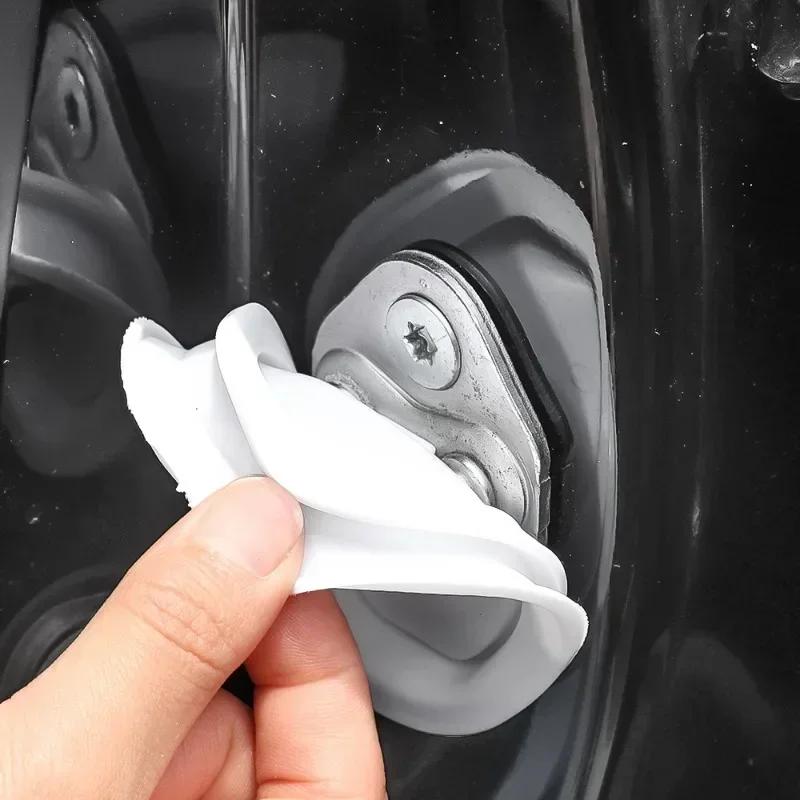 Cuscino Universale in Silicone Antiurto per Chiusura Portiera Auto Ammortizzatore Silenzioso Coperture Protettive Accessori per Scrocchi Portiera Auto