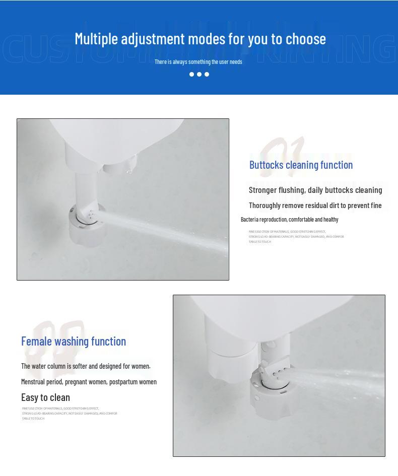 Dual Nozzle Non-Electric Smart Bidet Toilet Seat for Cross-Border Use