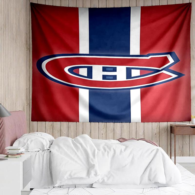 1PC Canadiens Hockey Team Tapestry Accessories Playroom Tapestry, for Bedroom,Livingroom, dormitory Room Wall Decor Fan Birthday Gifts