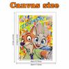Disney Zootopia Pearl Art Painting Home Wall Decor Art Crafts Handmade DIY Adult/Beginner Gift Creative Home Decor Frameless Nick Judy Wall Art Poster