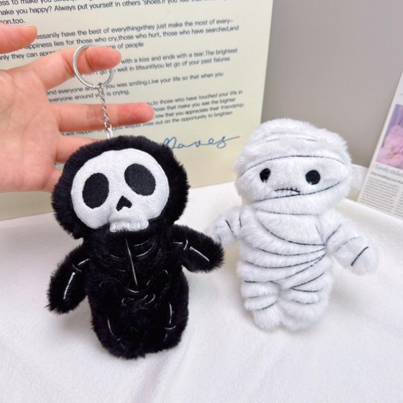 Creative Mummy Plush Pendant - Halloween Skull Backpack Charm Keychain Gift