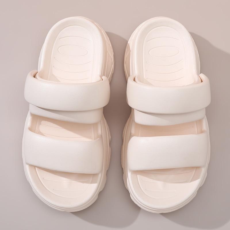 

Сандалии-маффины женские EVA новые летние для улицы на высокой платформе модные пляжные крутые шлепанцы 39-40