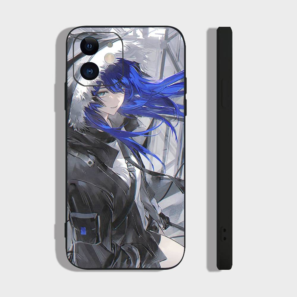 Mostima Animated Game A-Arknights Phone Case For IPhone 17 Air 16 15 14 13 Pro Max 11 12 Black Silicone Cover