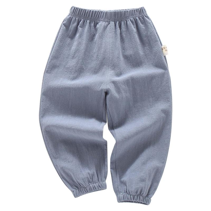 

Детские штаны для детей от 2 до 7 лет, однотонные повседневные свободные брюки с эластичной резинкой на талии 130