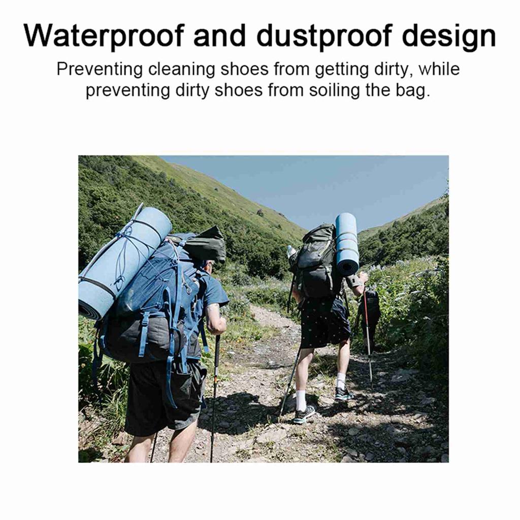 Outdoor Camping Hiking Travel Oxford Cloth Shoes Storage Bag Portable Lightweight Waterproof Shoes Storage Bag with