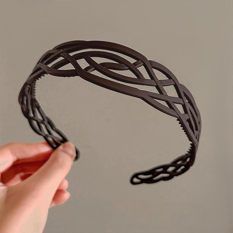 Stilvolles breites Netz-Stirnband für Damen zum Gesichtwaschen und Haaremanagement