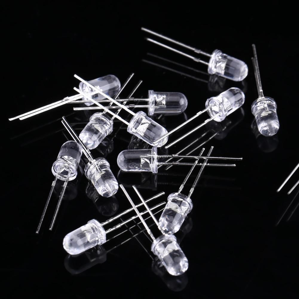 300pcs 3mm 5mm LED Light White Yellow Red Blue Green Assortment Diodes Kit