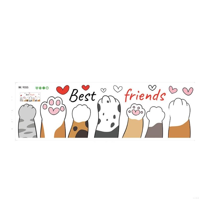62KD Lovely Cartoon Themed Door Sticker Door Decal For Living Area Easy Apply Waterproof Home Decoration