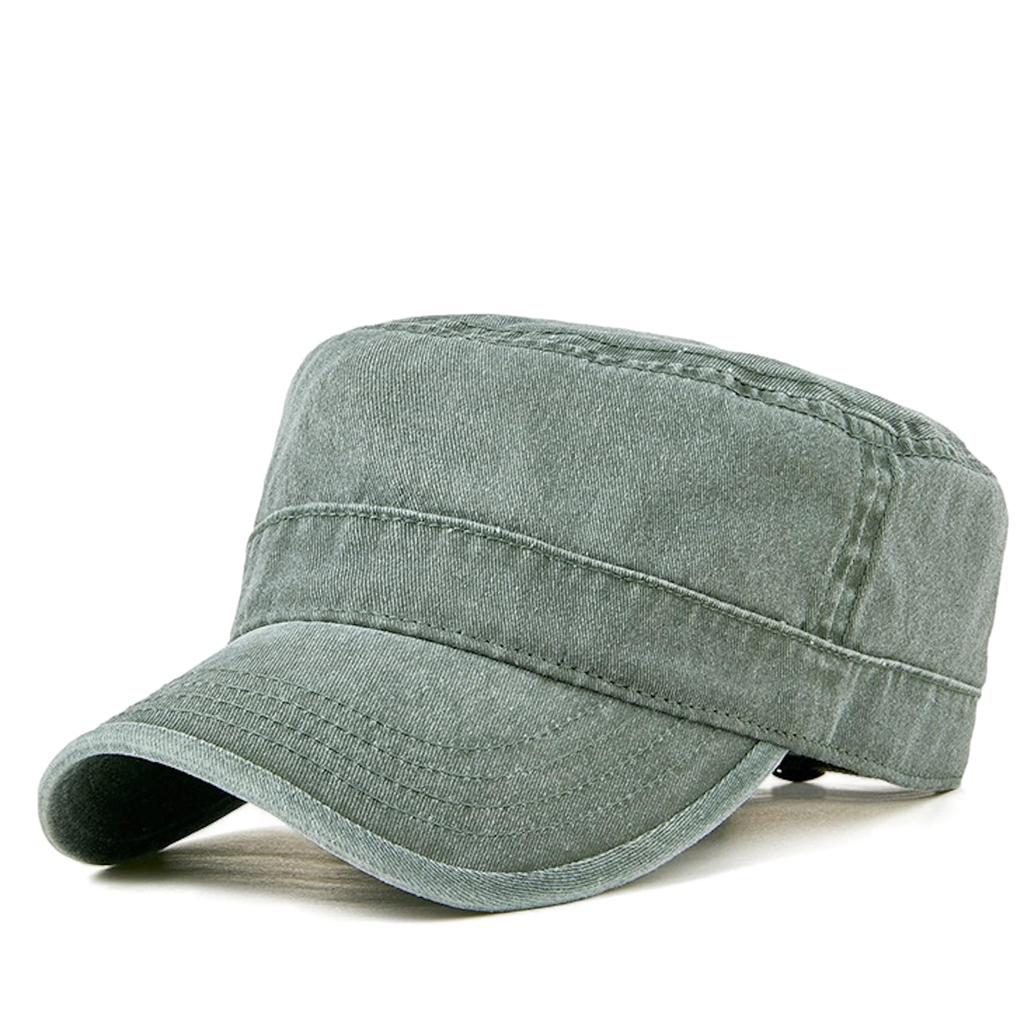 HABERI Work Solid Military One Size Fits All UV Perfect for Outdoor Watching All Sun Baseball Hip Hop Work Walking Green Cap, Color, Style, Stylish,