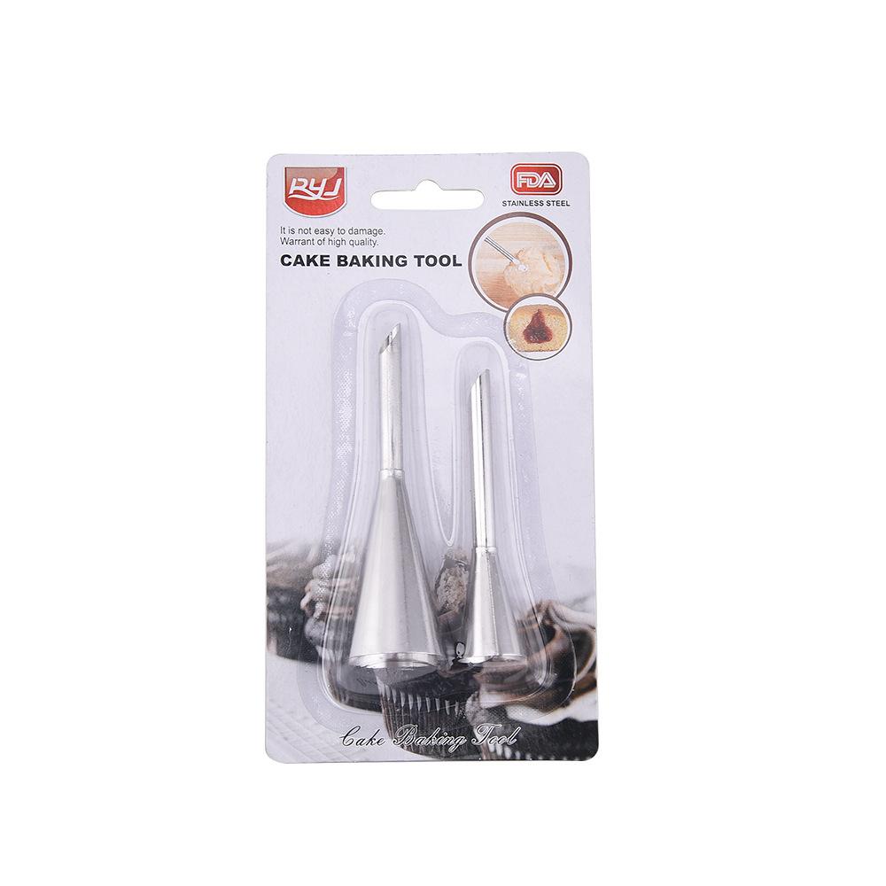 

Насадка для кремовой глазури, наконечник из нержавеющей стали, слойки для кексов, инъекция, русский шприц, насадка для слоеного теста, инструмент для кондитерских изделий