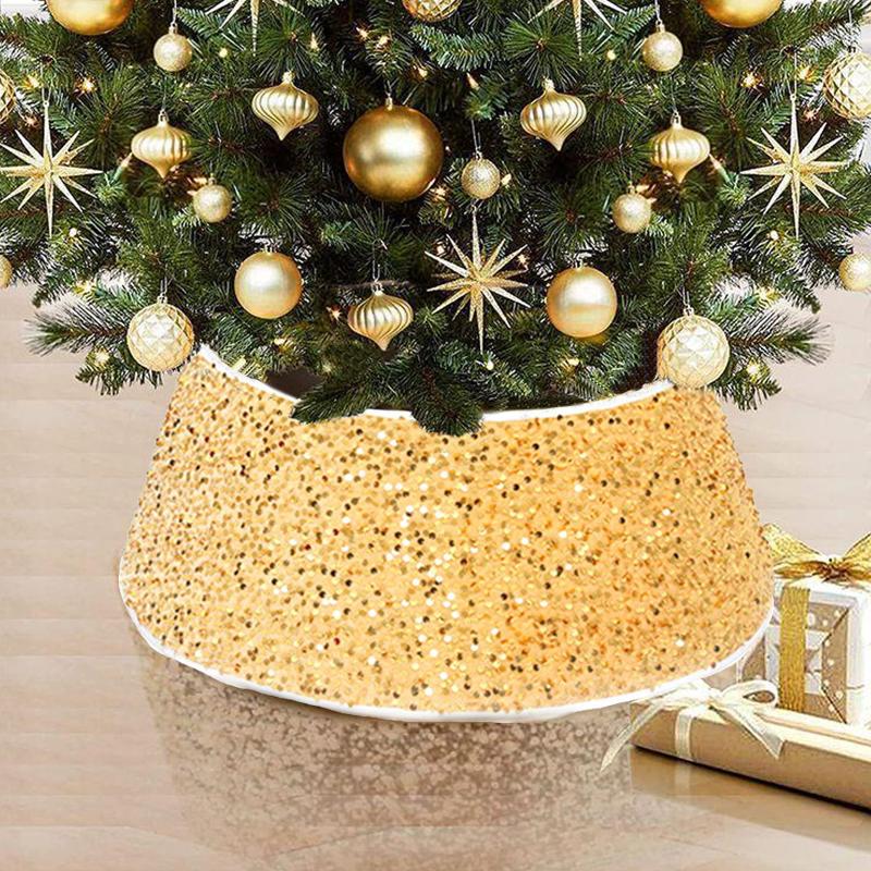 Circular Christmas Craft Decoration Christmas Sequin Tree Surround Decoration