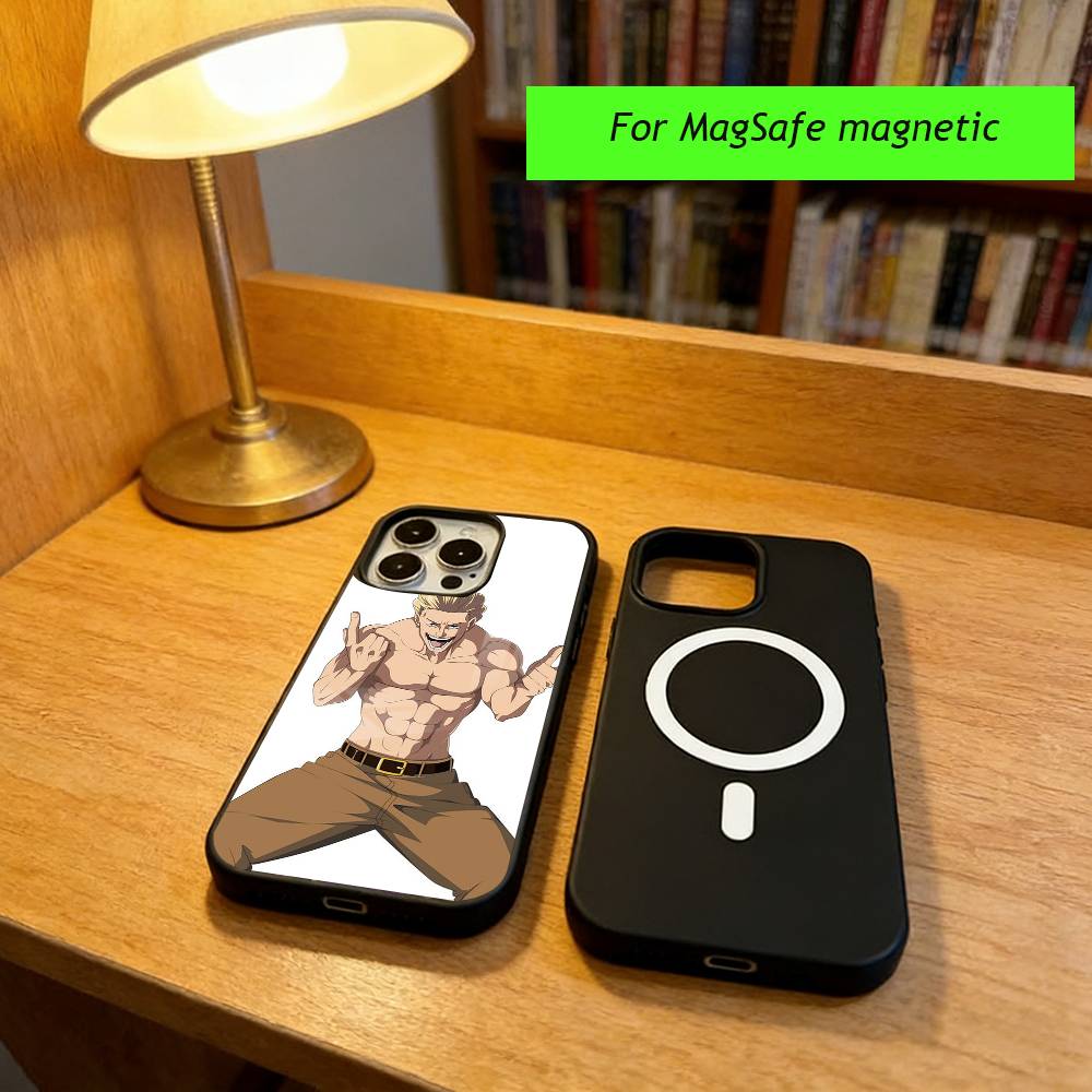 Anime K-Kinji Hakari Jujutsu  Phone Case For iPhone17,16,15,14,13,12,11 Plus,Pro Magnetic For Magsafe Wireless Charging