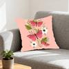 Flower Butterfly Pattern Pillow Case Cushion Cover Polyester Pillowcase Decorative Sofa Cushion Pillowcase Home Decor
