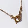 Used 4 Yondoshi K18PG Diamond Necklace 40cm 1.2g Good Condition
