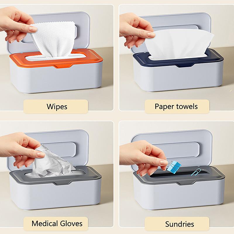 Wet Tissue Box Desktop Seal Baby Wipes Paper Storage Box Household Tissue Box