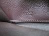 Authentic GUCCI GG Dark Brown Leather Round Zip Wallet #a735  Refurbished