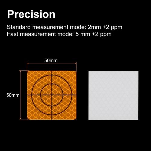 uxcell Survey Reflectors, 50mm Self-Adhesive Reflective Tape for Survey Marking, Orange, 30 Pieces