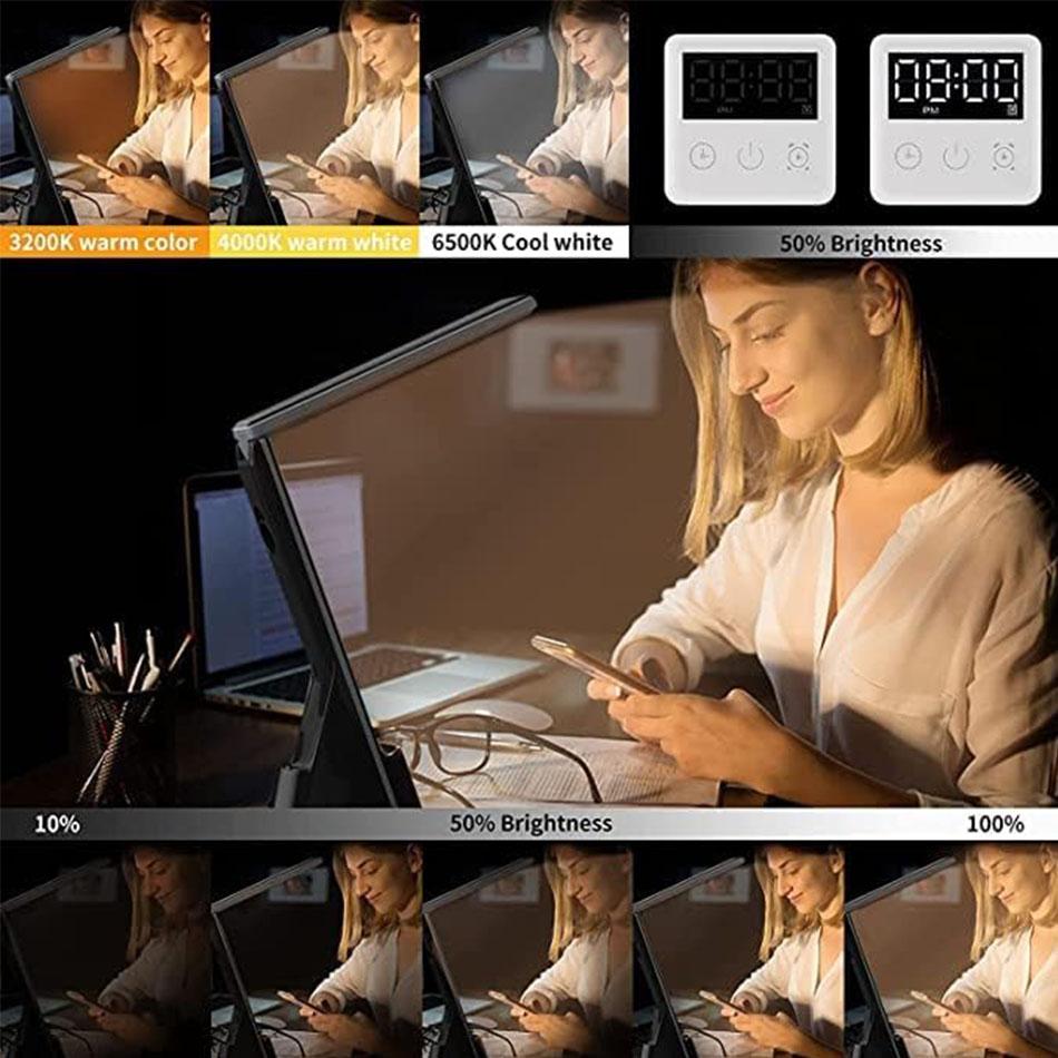 100W Alarm Clock Fast Wireless Charger Dimmable Desk Night Lamp Charging Station for IPhone 15 14 13 12 11 Pro Max Samsung S24U