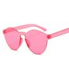 Candy Color Stylish Female Sunglasses European American Style Oval Shape Women Sun glasses Model Show Sunglasses for Women