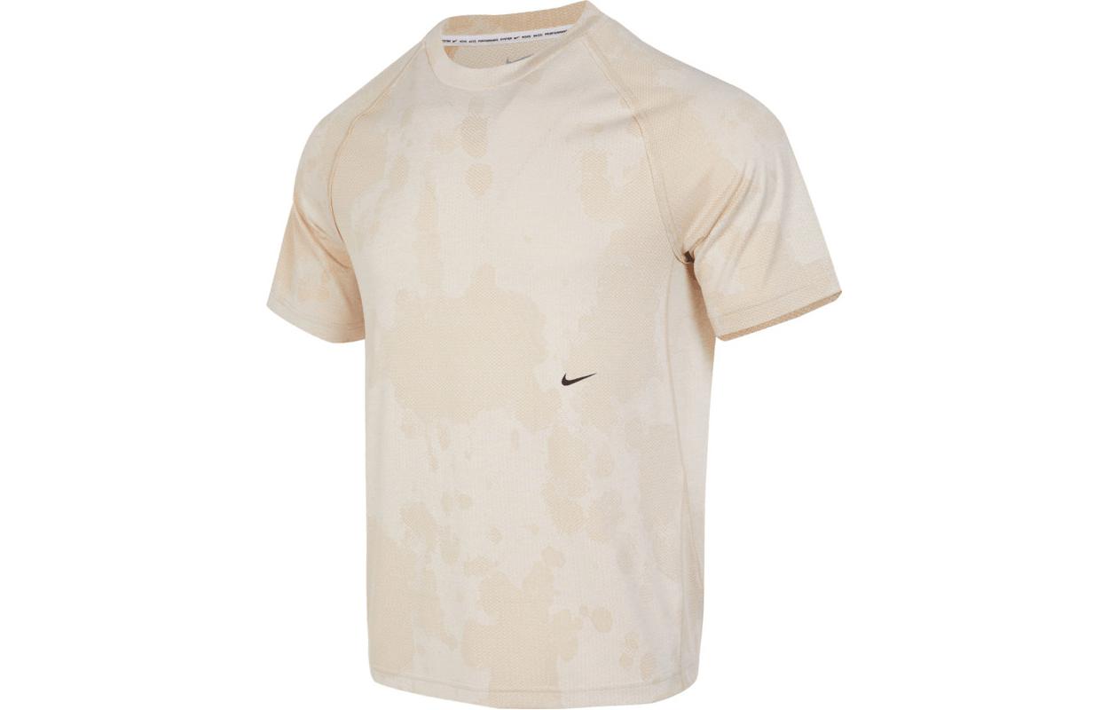 Nike T Shirts Men s Beige Crew Neck Moderate Straight Fit DX6955-126 XL