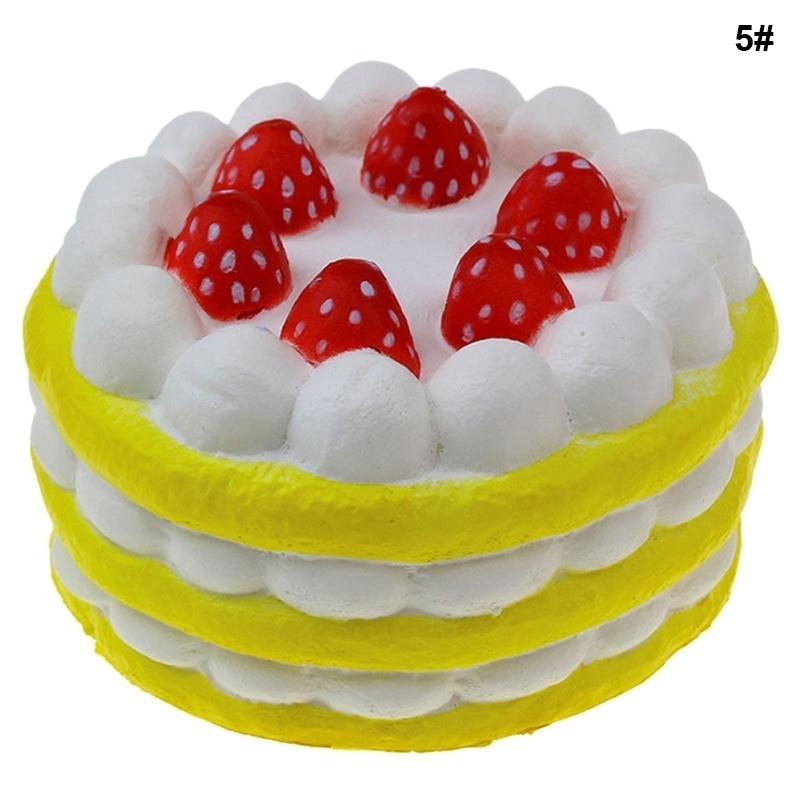 Stress Reliever Toy , Kemilove Slow Rising  Slice Cake Cream Scented Slow Rising Hand Wrist Toy
