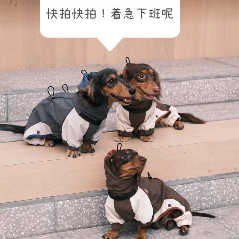 Cold Dachshund Pet Clothes Autumn and Winter Jackets Pussy Bigbear Yorkshire Maltese Corgi Small and Medium