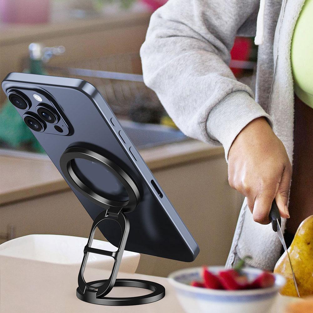 Magnetische Handyhalterung für MagSafe Faltbarer Ständer Magnetischer Griff für iPhone 15 14 Handyhalter D1C3