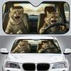 1Pcs Car Windshield Sun Shade, Playful Design, Easy Installation, With 4 Free Suction Cups