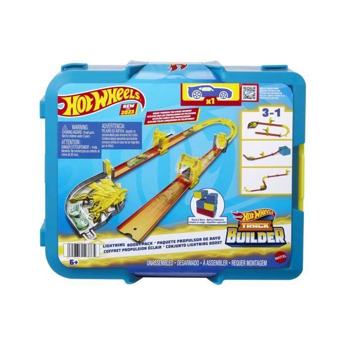 Ensemble véhicule et piste - HOT WHEELS - Hot Wheels total - Coffret Éclair - Multicolore