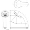 LIXIL INAX Ecoful Multifunctional Shower Shower Head Only BF-SB6