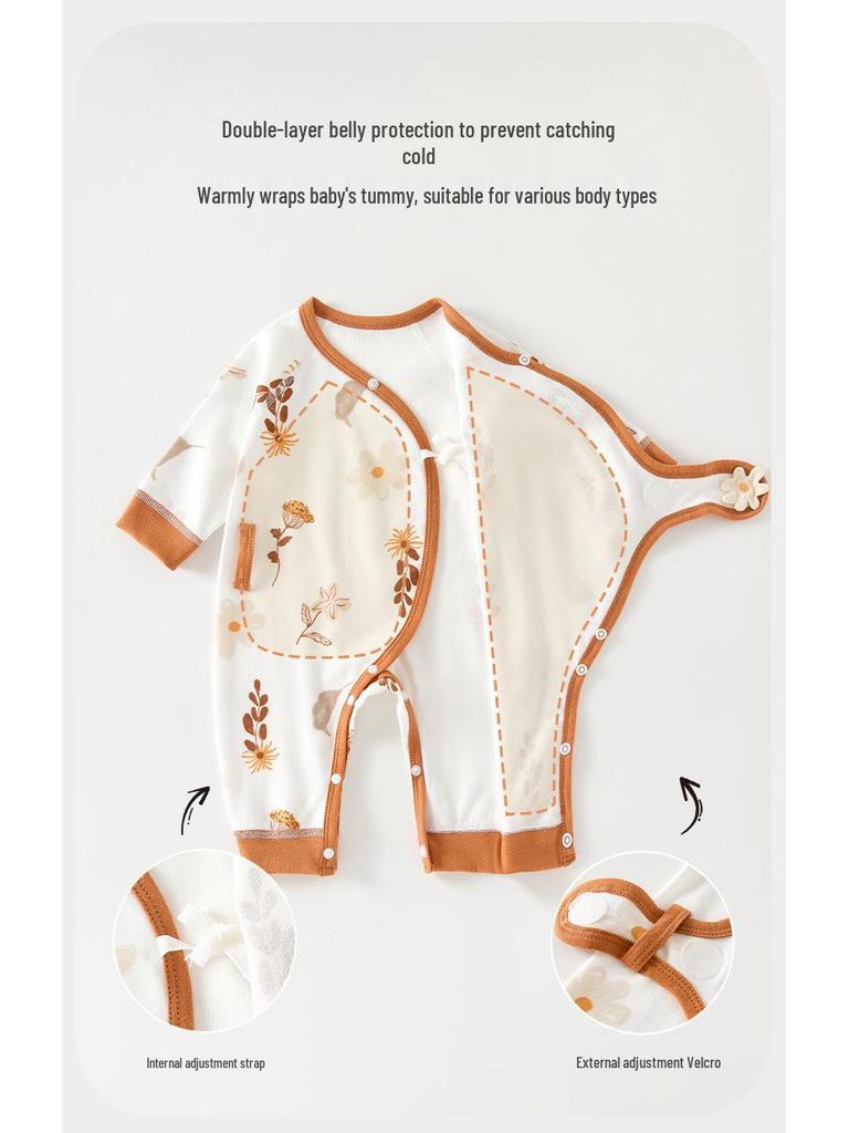 Neugeborenen-Body aus reiner Baumwolle: Ganzjahres-Baby-Outfit & Mönchskostüm