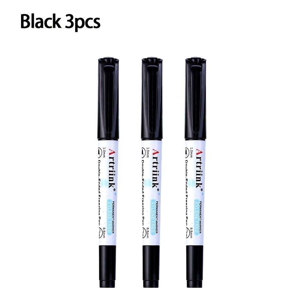 Doppelspitzen-Gefrierschrank-Marker Wasserdichter Permanent-Marker Stift Niedertemperatur-Kühlschranklagerung Schreiben