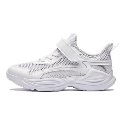 Comfortable Versatile Shock Absorbing Durable Low Top Kids Running Shoes Kids Running Shoes Silver White A312425506-2