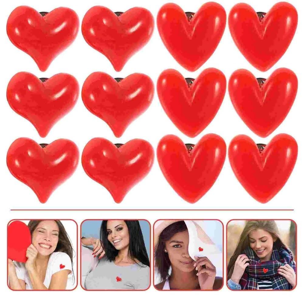 Sweet Love Lapel Pin DIY Jewelry Accessories Lover Gift Red Heart Badge Pin  Clothes Accessory