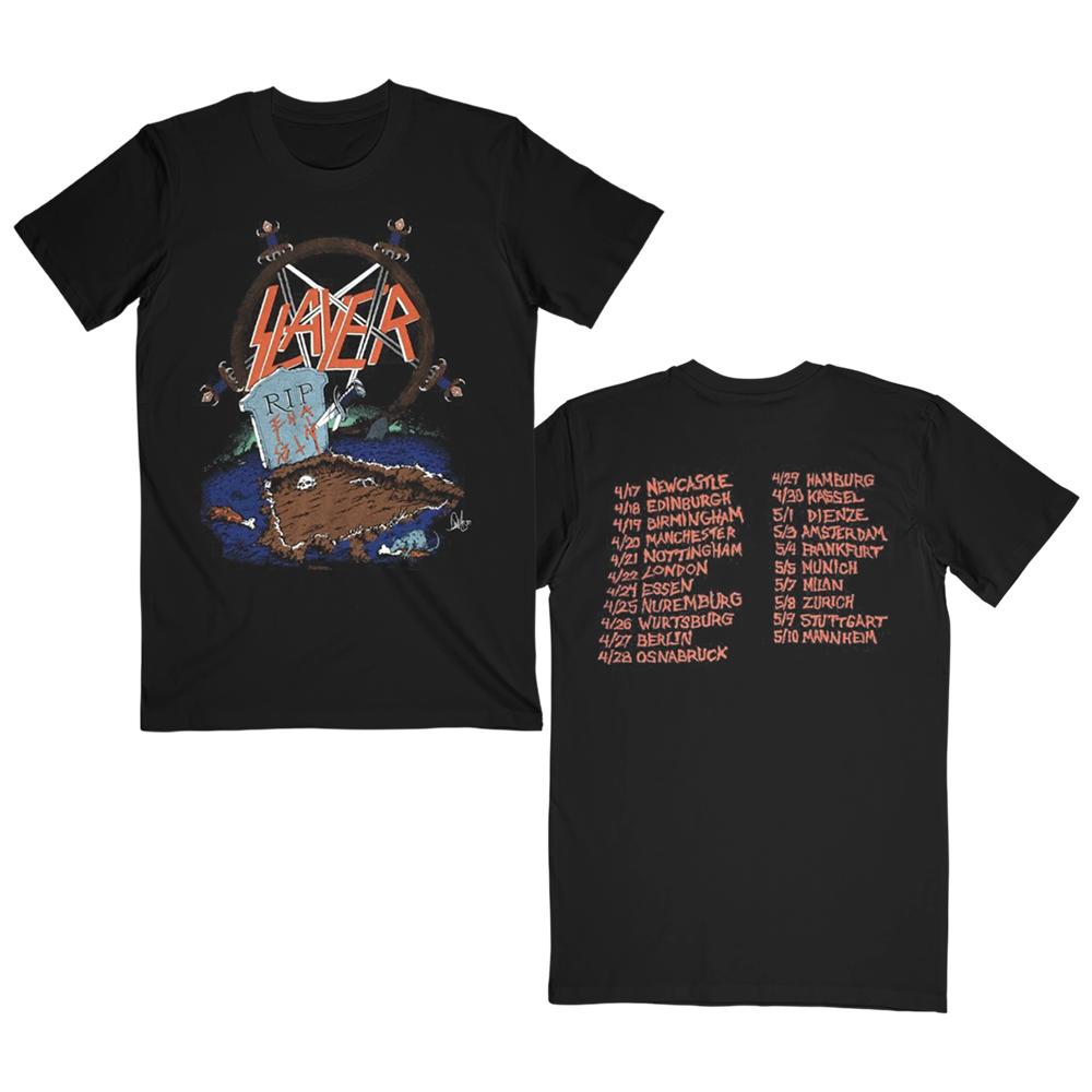 Slayer Band Graphic Cotton T-shirt Unisex Summer Short Sleeve Fashion Brand Tee Luxury Casual Vintage Retro Top