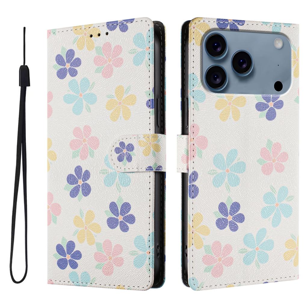 Printed Cartoon Magnetic Leather Wallet Case for IPhone 17 Air 16 16e 15 14 13 12 Mini 11 Pro XS XR Max Plus Cases Phone Cover