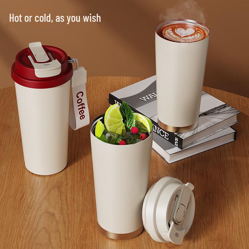 DILLER 316 Edelstahl Doppel-Getränke Isolierte Kaffee-Wasserflasche