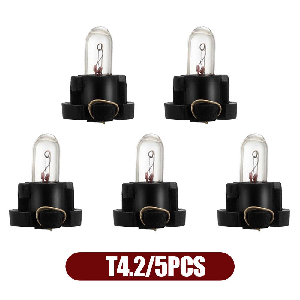 

5 шт. супер яркие светодиодные лампы Canbus T3 T4.2 для салона автомобиля, индикатор подогрева клина приборной панели, 12 В, автомобильные фары, аксессуары
