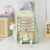 Schoolbag Wear-resistant Practical Student Schoolbag Large Capacity Bar Pain Bag Two-dimensional Transparent Pain Bag Dopamine Color Scheme Backpack