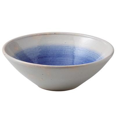Hasami seramiği Rizaemon fırını kase, büyük, yaklaşık 21cm, mavi, boyalı, Japonya'da üretilmiştir
