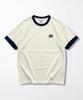Osillos C106 Roll-Up Trim Ringer Short Sleeve T-Shirt_Cream