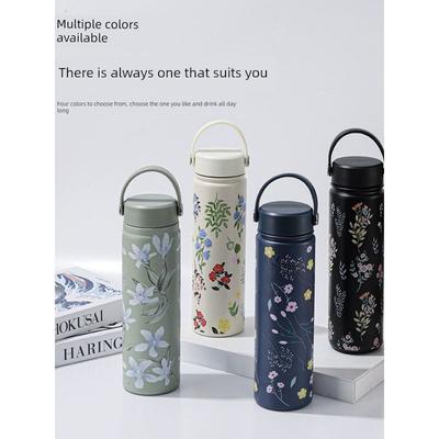 Large-Capacity Thermos Cup for Women, Good-Looking Ice Cup, Portable Car Coffee Cup, Outdoor Sports Water Bottle, Tea Cup