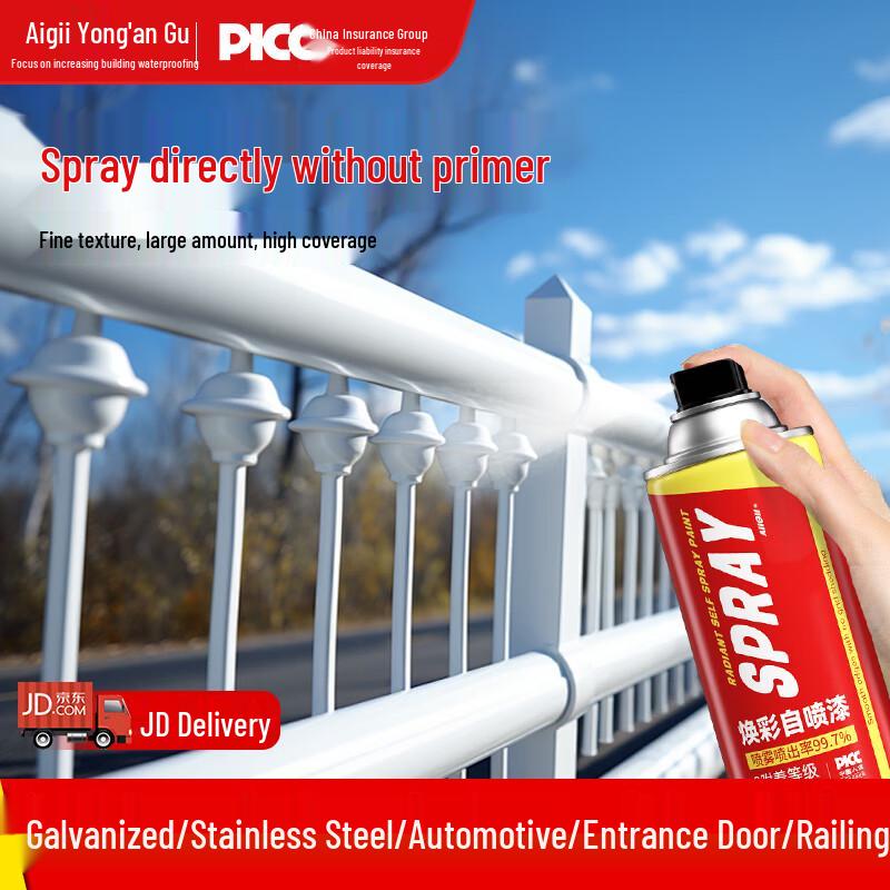 Allgll White Anti-Rust Metal Spray Paint 350ml