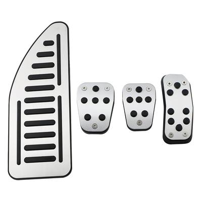 Auto Pedalabdeckung für Ford Fiesta MK7 2009 - 2015 Ecosport 2012 - 2017 Gaspedal Bremspedal Auflagen Aluminiumlegierung Gummi