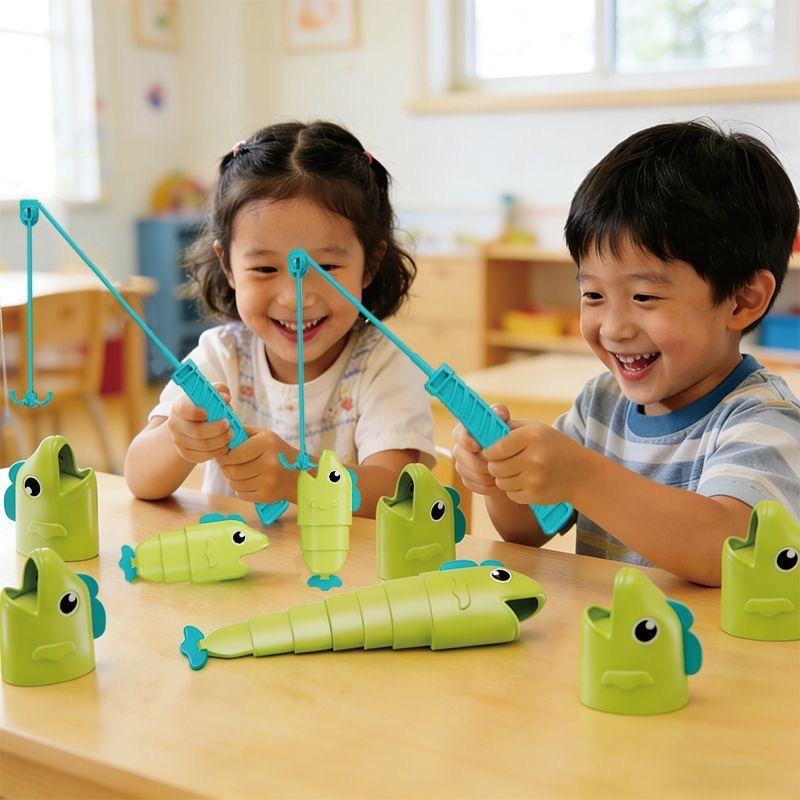 Fishing Master Board Game Fishing Battle Game Extendable Table Toy For Kids Children Family Interactive Skill Competition Play